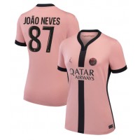 Dres Paris Saint-Germain Joao Neves #87 Tretina pre Ženy 2024-25 Krátky Rukáv